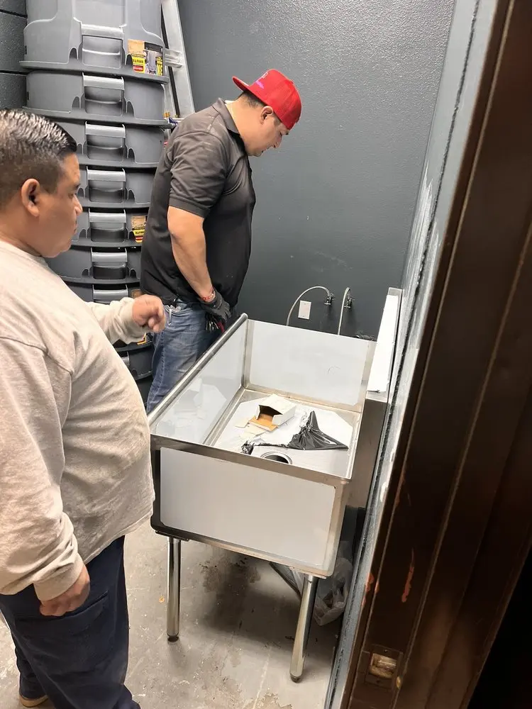 Commercial plumbing and sink installation in Saticoy